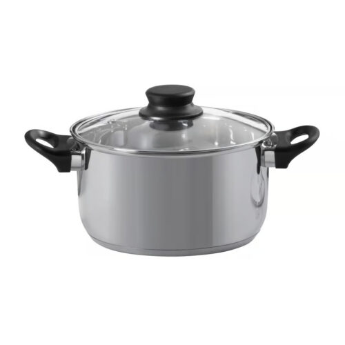Hrniec nerezový s pokrievkou 24 cm